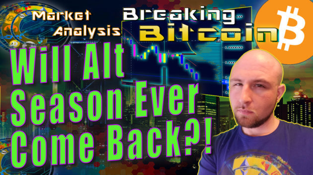Text will alt season ever come back next to justins smug not sure face with graphic background and bitcoin logo