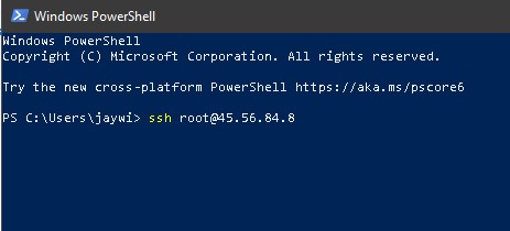 root access to our server through windows powershell